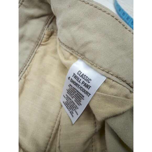 AEROPOSTALE Khaki Tan Twill Low Rise Pants Women Size 4S -Classic Trouser - Picture 4 of 5